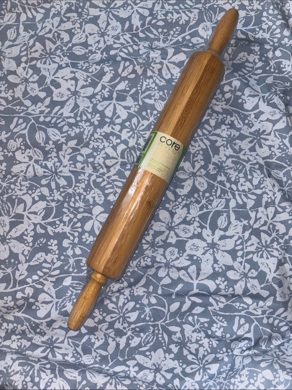 Core Bamboo Traditional 20” Rolling Pin in Natural Wood NWT
